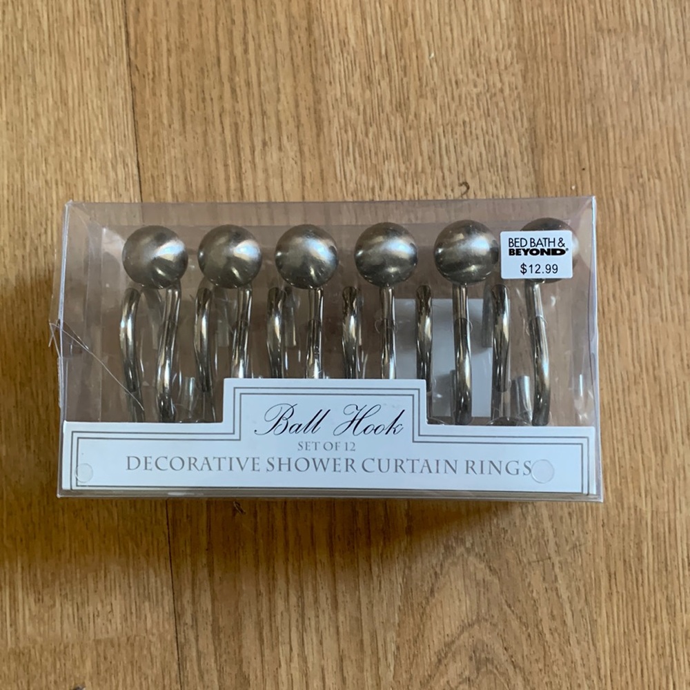 Ball Hook shower curtain rings
